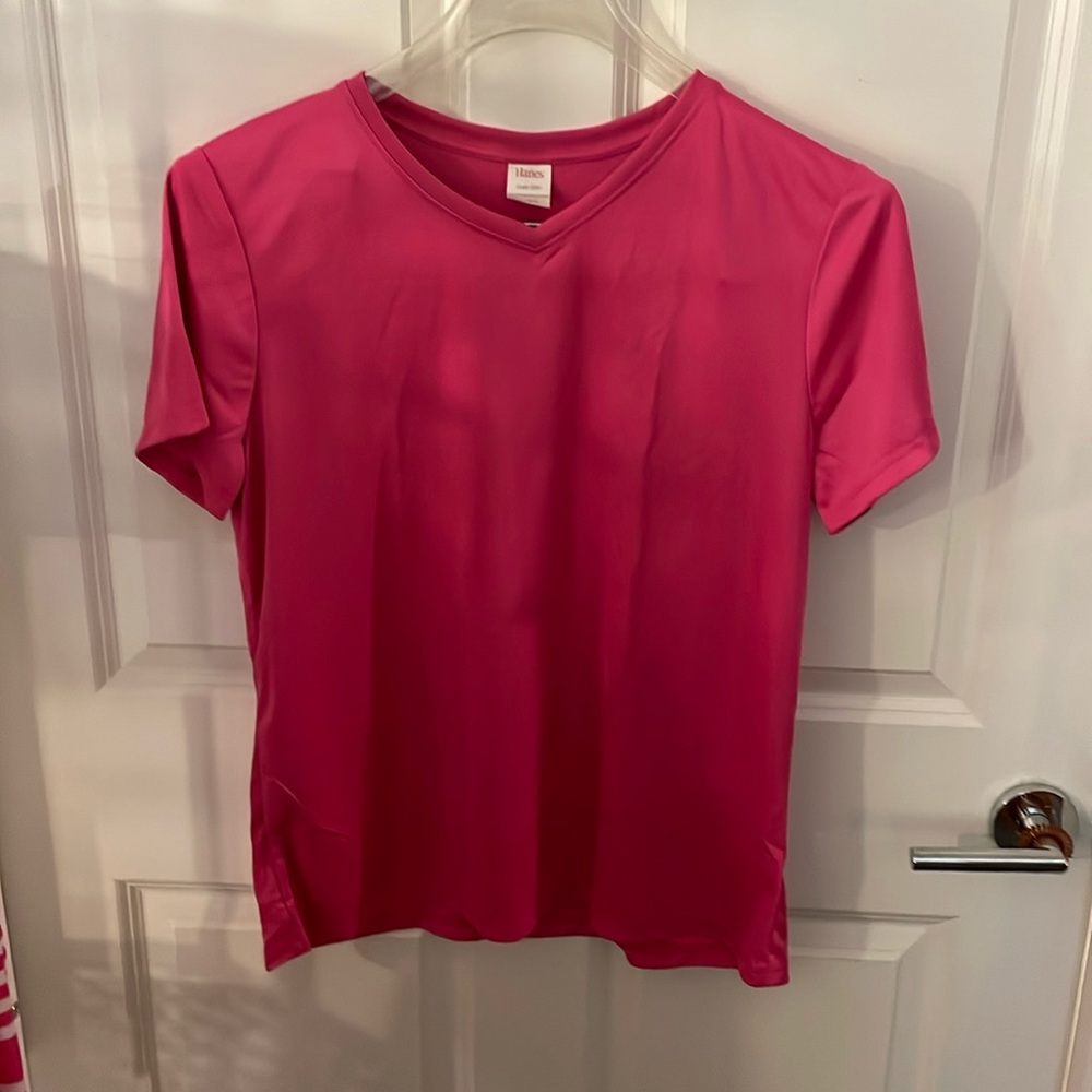 Hanes Cool Dry Pink Top size XL